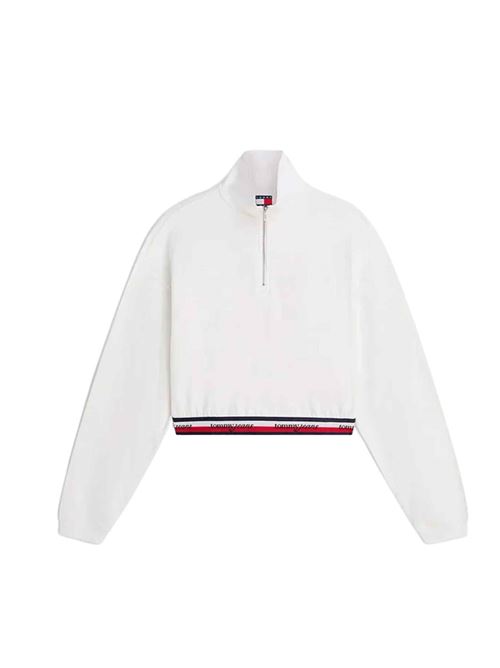 Felpa corta con mezza zip Tommy Jeans | DW0DW23144YBL